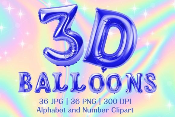 Download Blue Letters and Number Balloons Clipart - Premium Resources