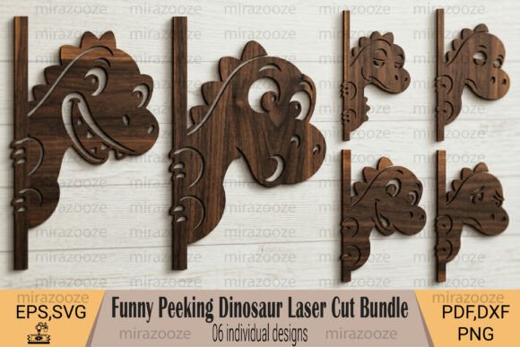 Download Funny Peeking Dinosaur Laser Cut Bundle - Bundle Collection
