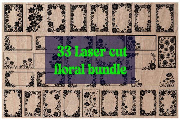 Download Laser Cut Floral Bundle - Bundle Collection
