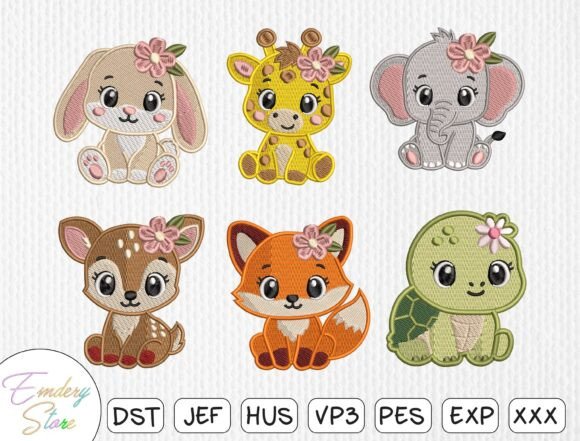 Download Baby Animals Embroidery Design Bundle - Bundle Collection