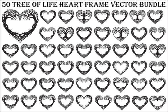 Download Tree of Life Heart Frame SVG Bundle - Bundle Collection