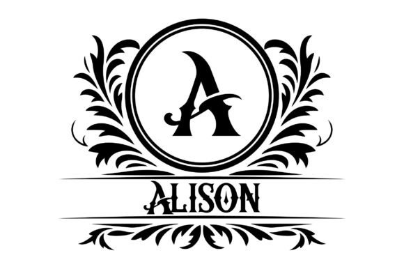 Download Alphabet Split Monogram SVG Bundle - Bundle Collection