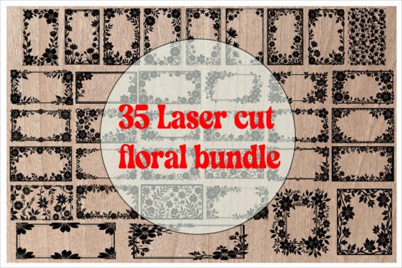 Download Laser Cut Floral Bundle - Bundle Collection