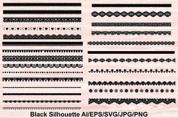 Download Classic Lace Borders Silhouettes Bundle - Bundle Collection
