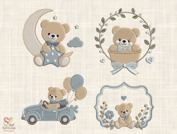 Download Teddy Bear Nursery Embroidery Bundle - Bundle Collection