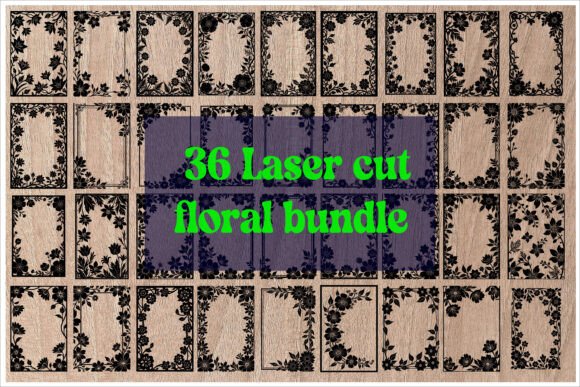 Download Laser Cut Floral Bundle - Bundle Collection