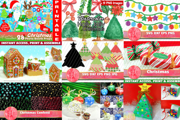Download Christmas Crafts, 14 DIY Projects Bundle - Bundle Collection