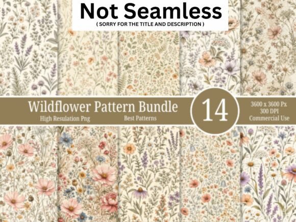 Download Vintage Wildflower Pattern Bundle - Bundle Collection