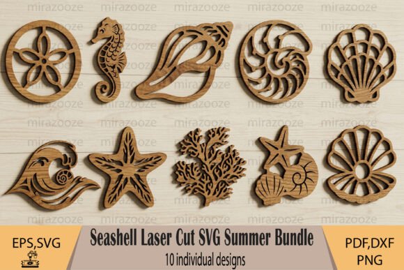 Download Seashell Laser Cut SVG Summer Bundle - Bundle Collection