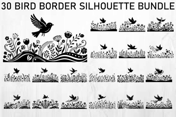 Download Bird Border SVG Bundle - Bundle Collection