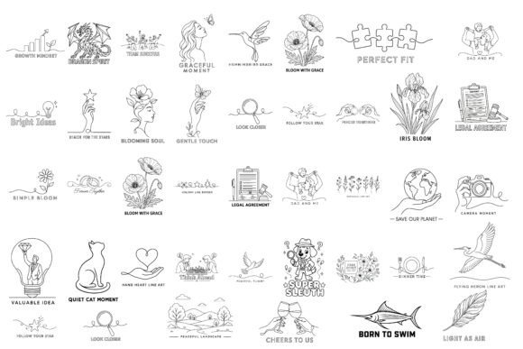 Download Minimalist Line Art SVG Bundle - Bundle Collection