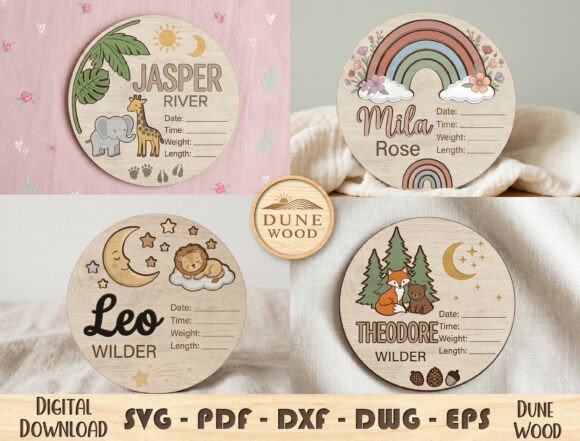 Download Baby Milestone Laser Cut Bundle - Bundle Collection