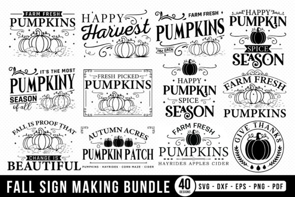 Download Fall Sign Making SVG Bundle - Fall sign making svg Collection