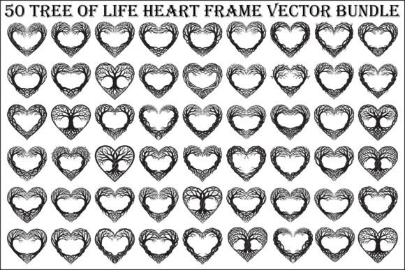 Download Tree of Life Heart Frame SVG Bundle - Bundle Collection