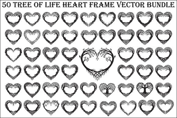 Download Tree of Life Heart Frame SVG Bundle - Bundle Collection