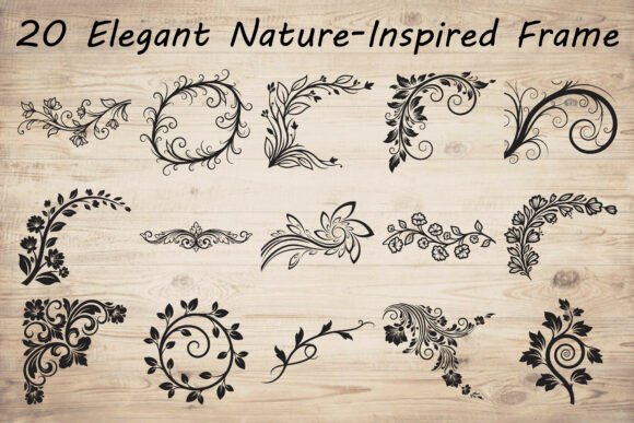 Download Elegant Nature-Inspired Frame SVG Bundle - Bundle Collection